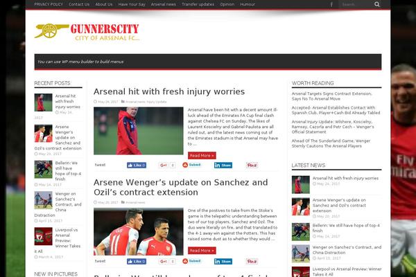 Jarida theme site design template sample