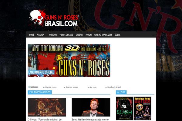 Newspaper theme site design template sample