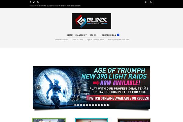 The Retailer theme site design template sample
