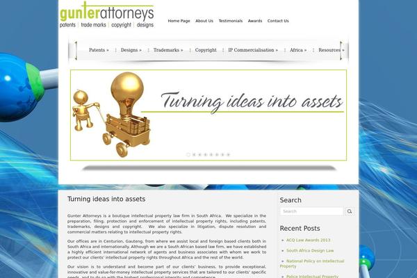 DroidPress theme site design template sample