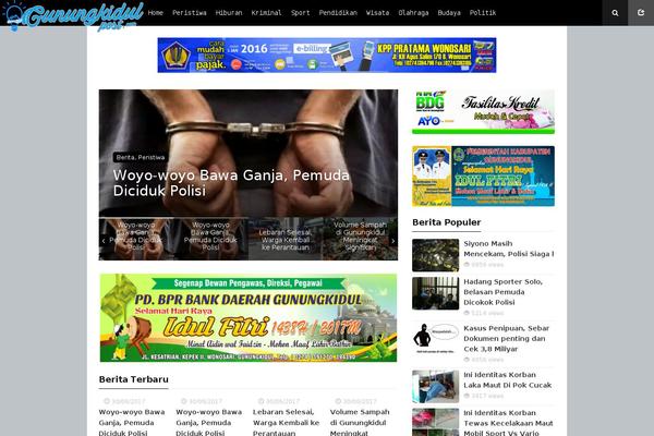 Wpberita theme site design template sample