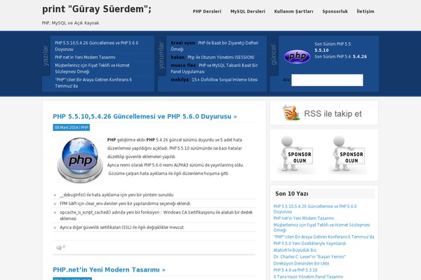 guraysuerdem.com site used Blog Kit