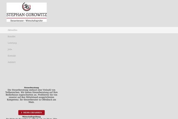Impreza Child theme site design template sample