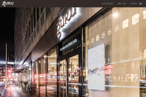 Guru theme site design template sample