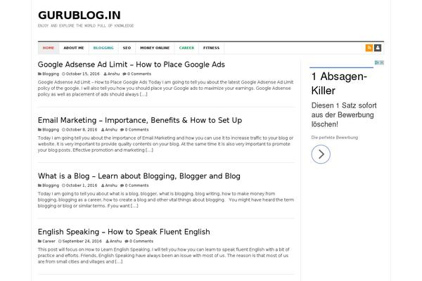 DW Focus theme site design template sample