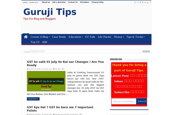 Site using Taqyeem plugin