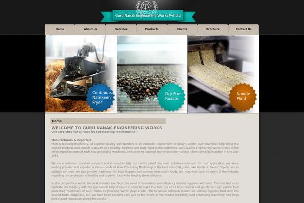 Guru theme site design template sample