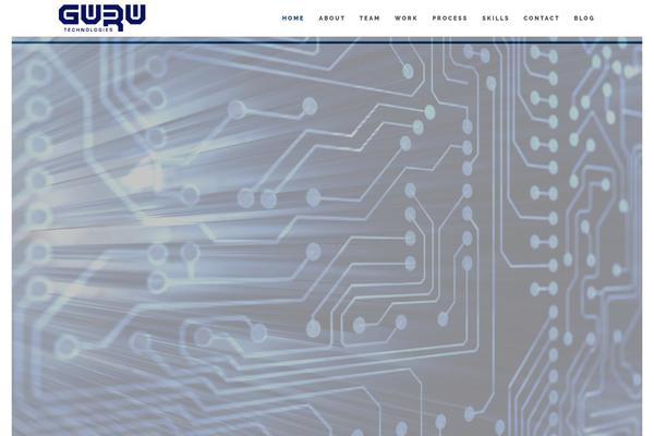 Guru theme site design template sample