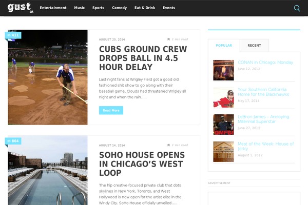 Stream theme site design template sample