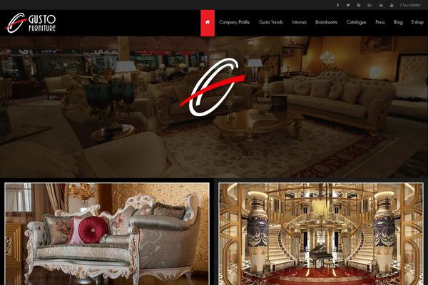 Gusto theme site design template sample