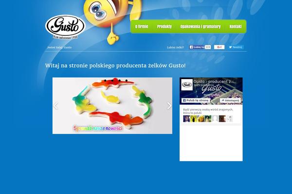 Gusto theme site design template sample