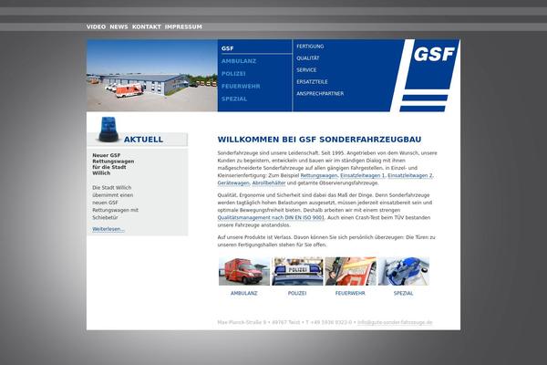 Gsf theme site design template sample