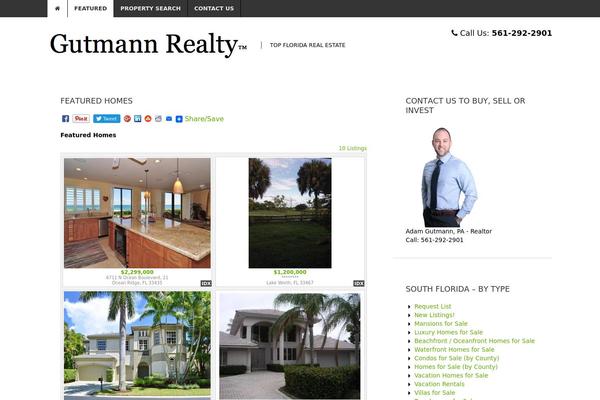 Realto theme site design template sample