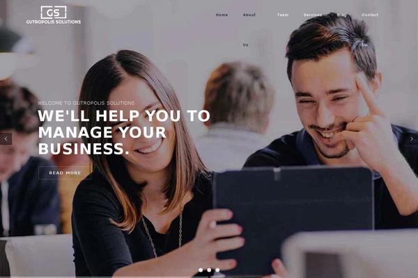 Engage theme site design template sample
