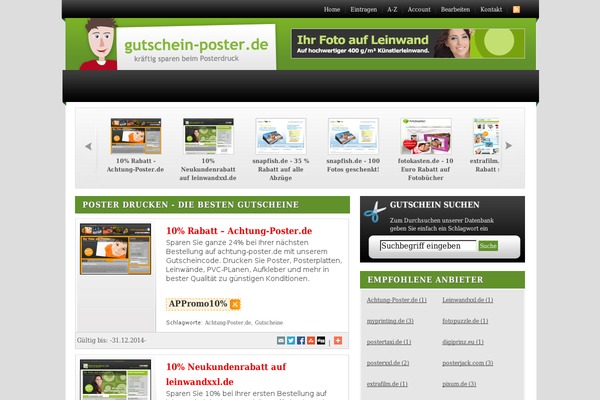 Couponpress theme site design template sample
