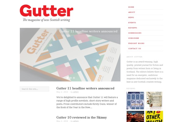 guttermag.co.uk site used Ascetica