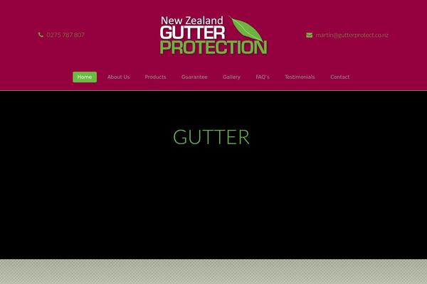 gutterprotect.co.nz site used Organicfood_childtheme