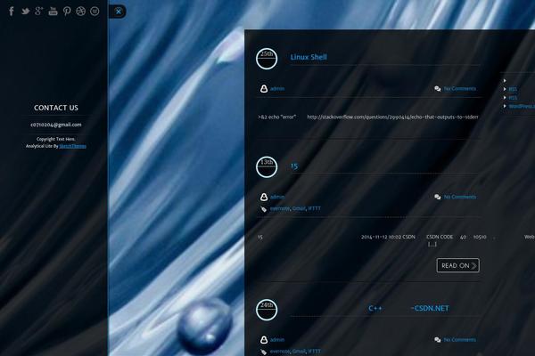 Analytical Lite theme site design template sample
