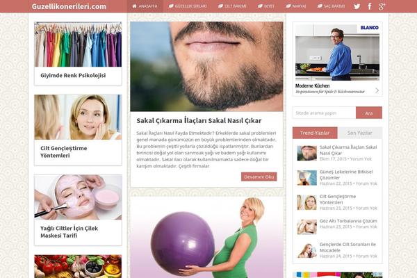 Pinstagram theme site design template sample