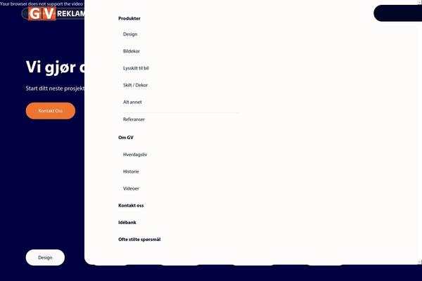 Gv theme site design template sample