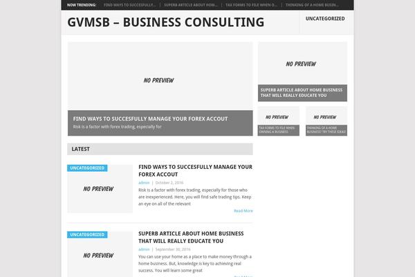 Ascent theme site design template sample