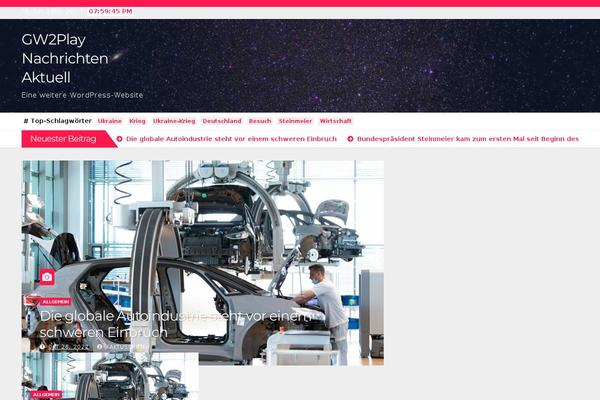 News Hunt theme site design template sample