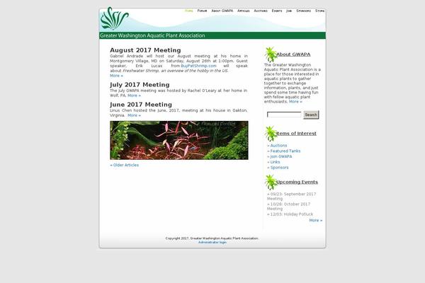 Site using Events-calendar plugin