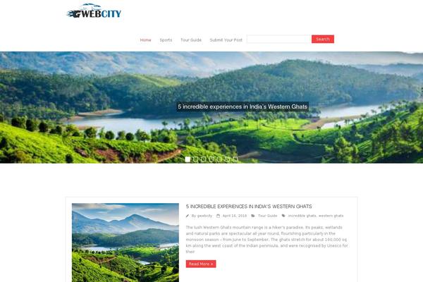 Site using Post Slider plugin