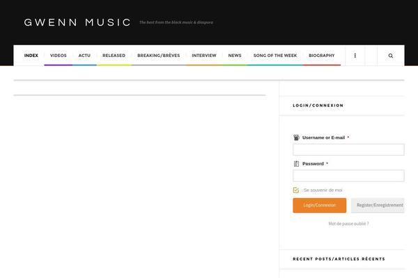 Flex Mag theme site design template sample