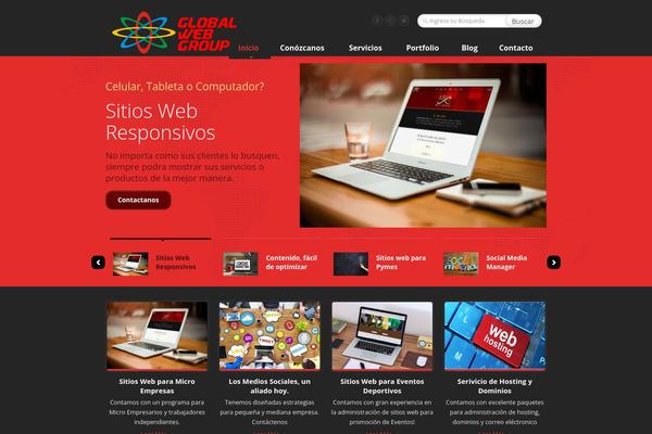 Caffeine theme site design template sample