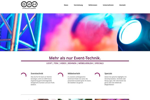 Stardust theme site design template sample