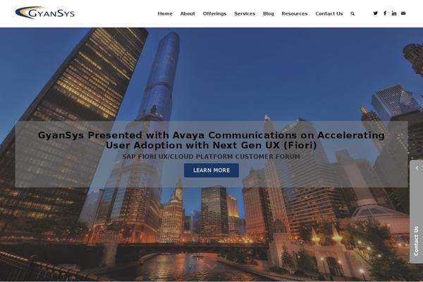 Enfold theme site design template sample