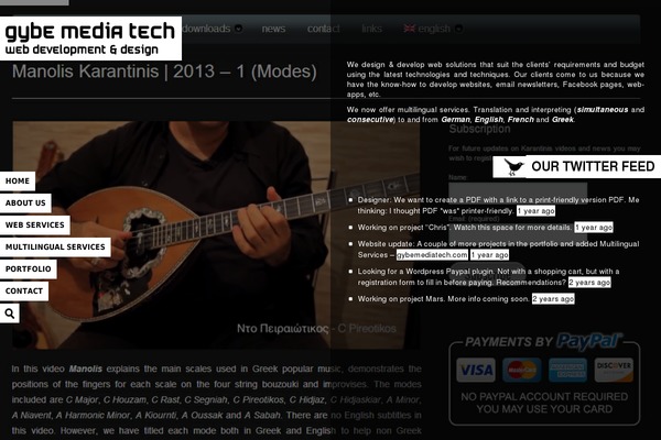 CONTRAST theme site design template sample