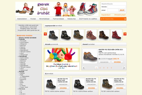 gyerek-cipo.net site used Habashop