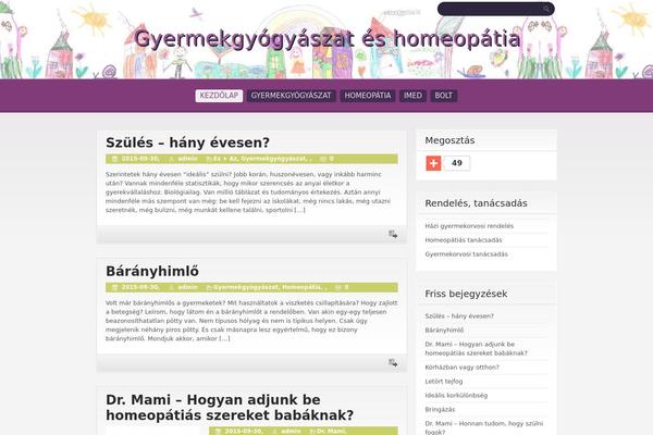 Purple Pro theme site design template sample