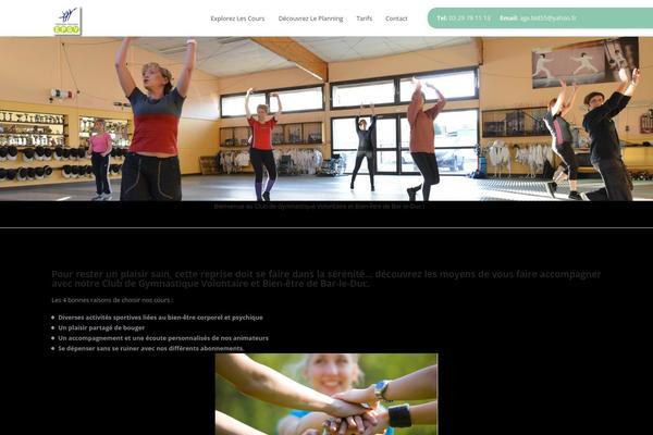 GetFit theme site design template sample