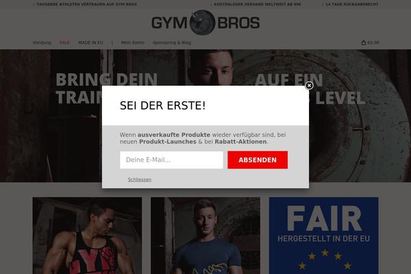 gymbros theme websites examples