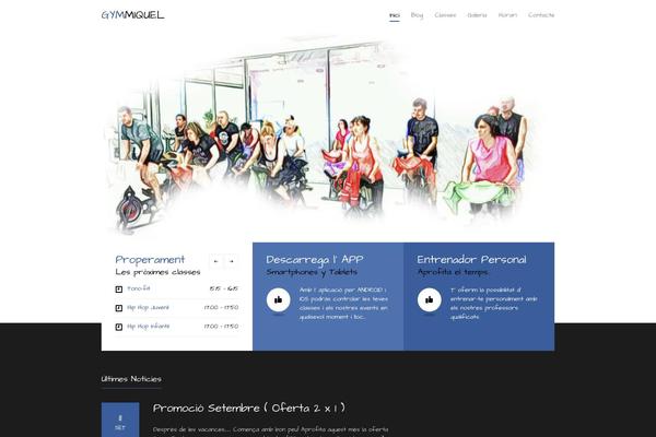 GymBase theme site design template sample