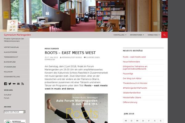gymnasium-mariengarden.de site used Twentyfourteen-mariengarden