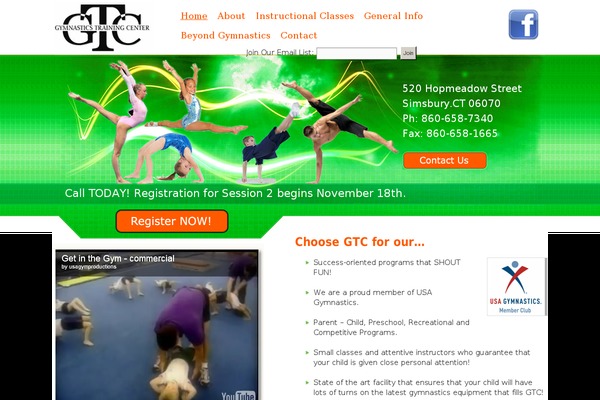 gymnasticstrainingcenter.com site used Gymnastic