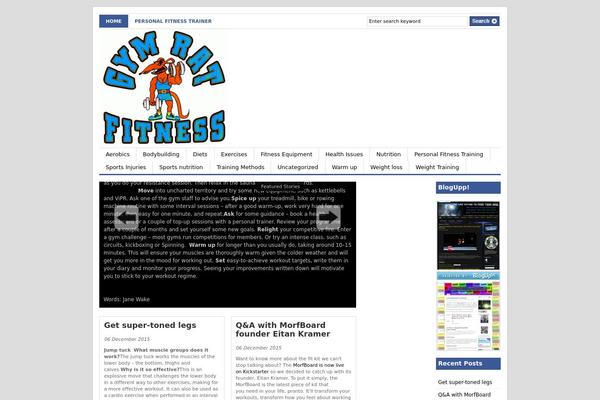 Gazette theme site design template sample