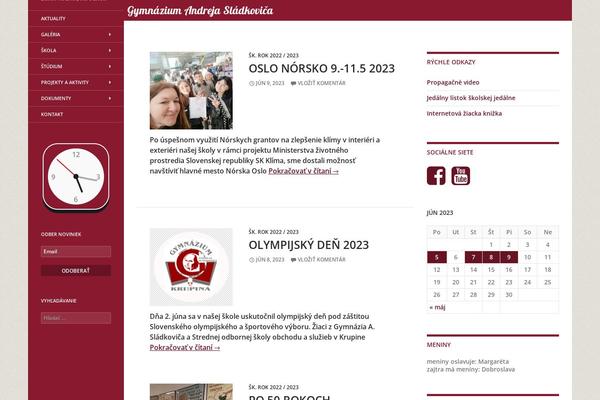 Site using Ditty News Ticker plugin