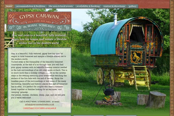gypsycaravanbreaks.co.uk site used Gypsy