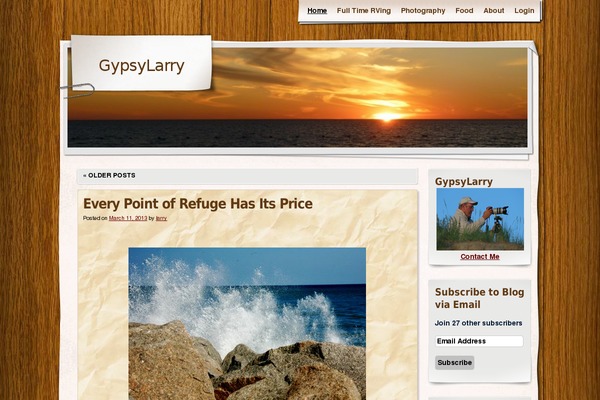 Adventure Journal theme site design template sample