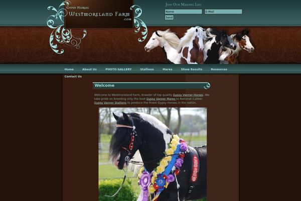 Gypsy theme site design template sample
