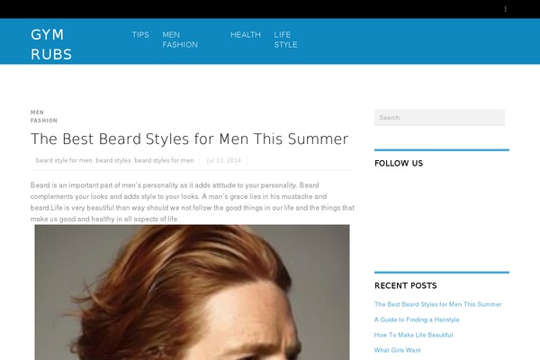 Magazine theme site design template sample