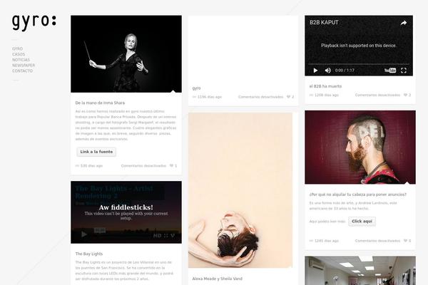 Gridlocked theme site design template sample