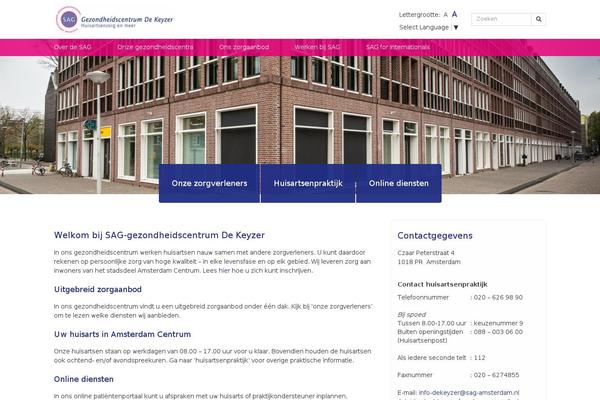SAG-centrum theme websites examples