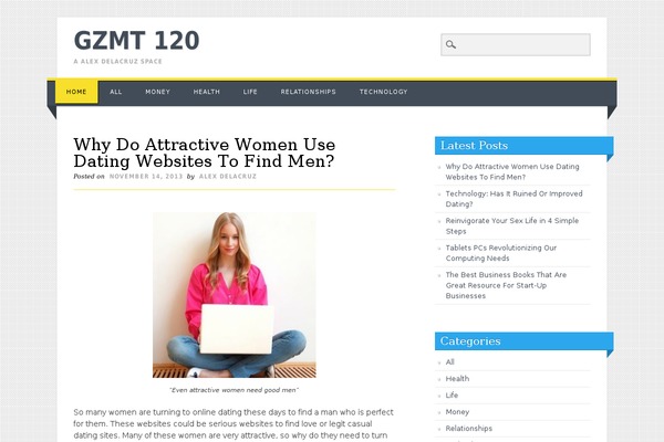 Living Journal theme site design template sample