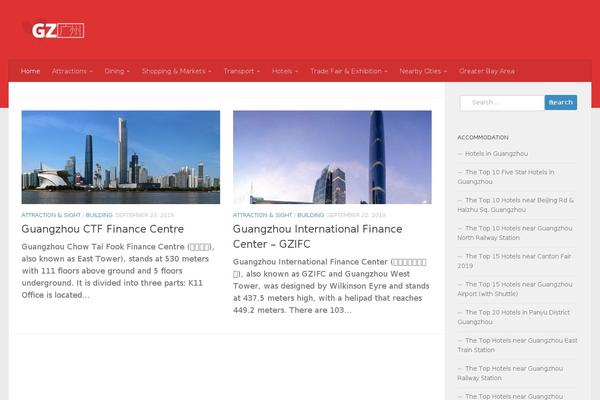 Hueman Child theme site design template sample